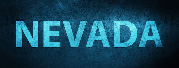 Nevada USA special blue banner background