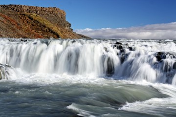 Fototapeta na wymiar Cascada de Gullfoss en Islandia.