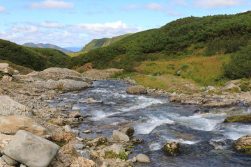 river in the mountains
