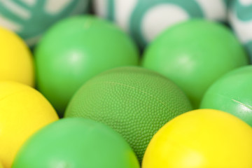 Fototapeta na wymiar Background with the image of plastic balls