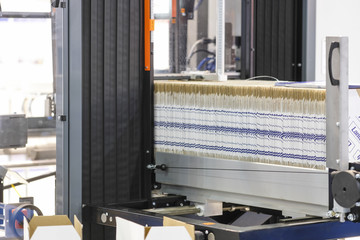 Interior of a packing machine