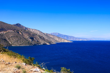 Obraz premium Greek seaside with cliffs