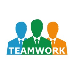 Teamwork concept with success people team