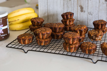 Gluten Free Banana Chocolate Almond Butter Muffins