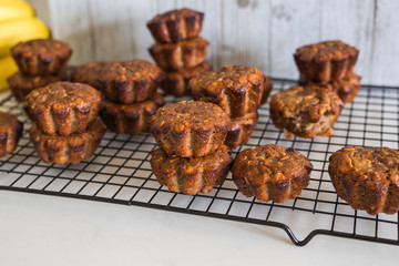 Gluten Free Banana Chocolate Almond Butter Muffins
