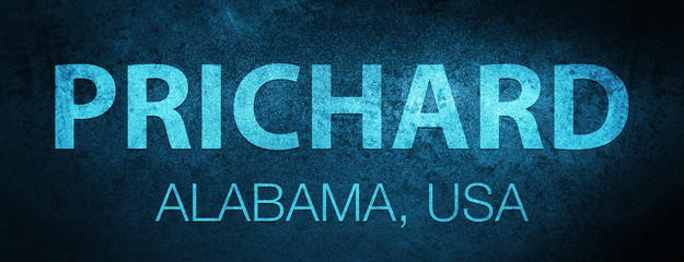Prichard. Alabama. USA special blue banner background
