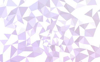 Light Purple vector shining triangular cover.