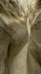rock texture - narrow canyon hiking trail