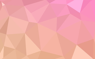 Light Orange vector shining triangular cover.
