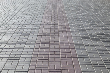 Texture of sidewalk tile with perspective, abstract background