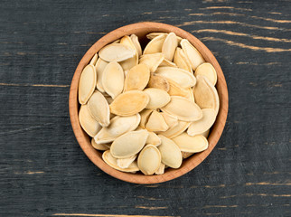 Pumpkin seeds in shell