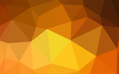 Light Orange vector abstract mosaic background.