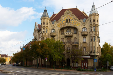 Fototapeta na wymiar Szeged streets, Hungary