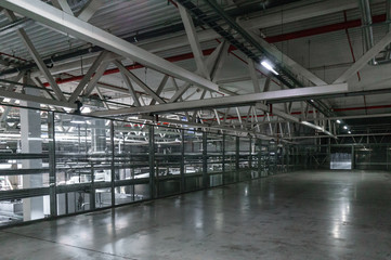 equipments, pipes in a modern power plant