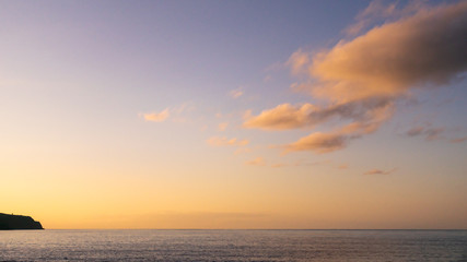 Sunset on the coast