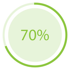 Pie chart vector