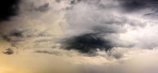 Rain Cloud.  Storm cloud before a thunder storm background. 