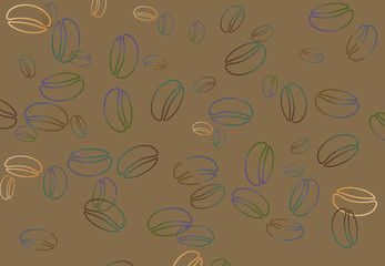 Here is a coffee bean themed background image.