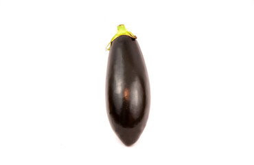 Benefits of Eggplant or Italian Eggplant..Eggplant on white background.