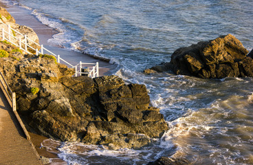 evening by the sea, brittany ,france