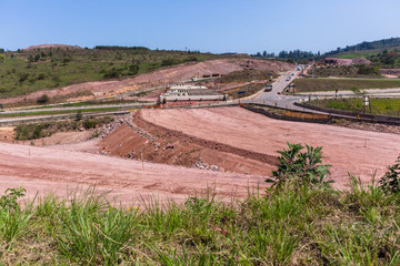 Highway New Bridge Expansion Construction