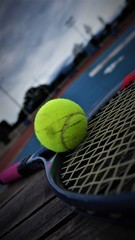 a hard game of tennis