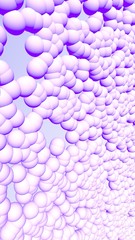 3d rendering picture of pink balls. Abstract wallpaper and background. 3D illustration