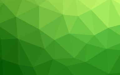 Obraz na płótnie Canvas Light Green vector abstract polygonal pattern.