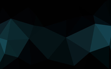 Fototapeta premium Dark BLUE vector gradient triangles texture.