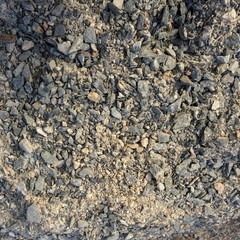 stones as a background, scattering of stones as a background, textured soil, stone crumb