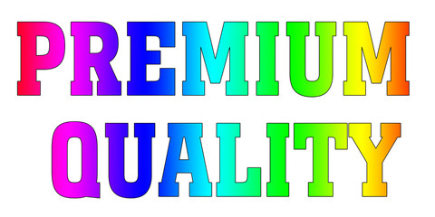 premium quality Colorful Rainbow logo