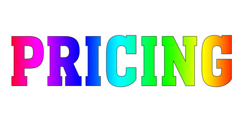 Pricing Colorful Rainbow logo