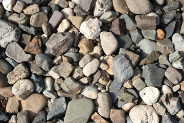 Texture made out of pebbles. 
