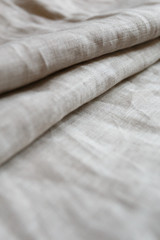 Natural linen cloth background close