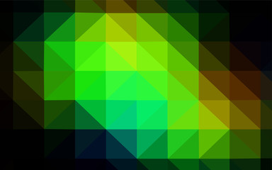 Obraz premium Dark BLUE vector triangle mosaic cover.