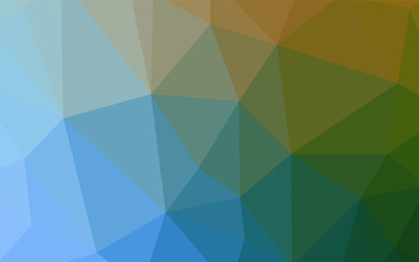 Fototapeta premium Light Blue, Green vector abstract mosaic background.