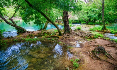 wild landscape in Krka National Park