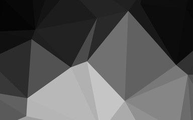 Dark Gray vector triangle mosaic cover.