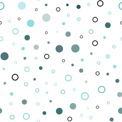 Light BLUE vector seamless backdrop with dots.