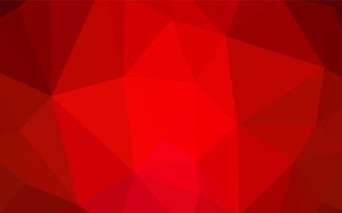 Light Red vector gradient triangles template.