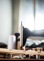 Sewing machine and many sewing utenisils