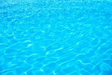 Fototapeta na wymiar Swimming pool with clean blue water, closeup
