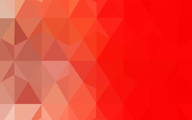 Fototapeta premium Light Red vector triangle mosaic cover.
