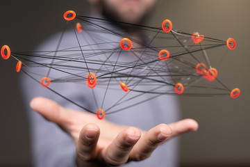 network digital interface in hand