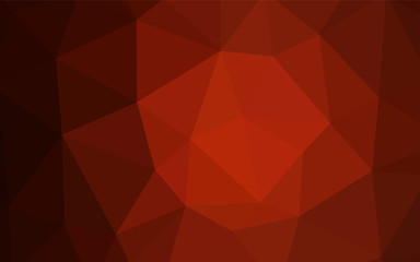 Obraz premium Dark Red vector abstract polygonal template.