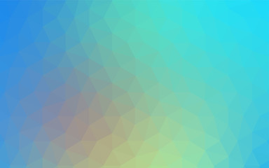Naklejka premium Light Blue, Yellow vector polygon abstract layout.