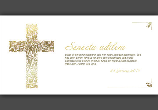 Funeral Card Layout 