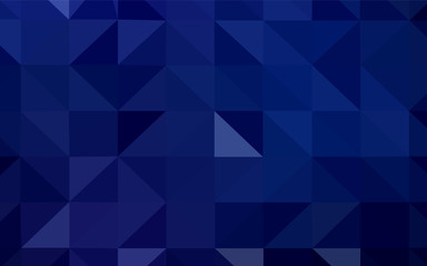 Obraz premium Dark BLUE vector shining triangular backdrop.
