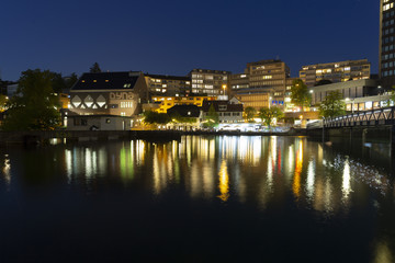 Fototapeta na wymiar Night view of Zürich, Switzerland