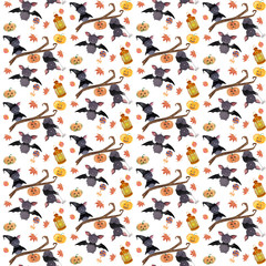 Halloween seamless pattern